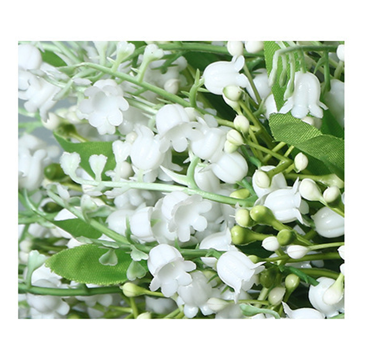 Shantou wholesale artificial lily of the valley flower, plastic real touch lily of valley flower bouquet for home table centerpiece and bridal wedding decoration-Sunyfar Artificial Flowers,China Factory,Supplier,Manufacturer,Wholesaler
