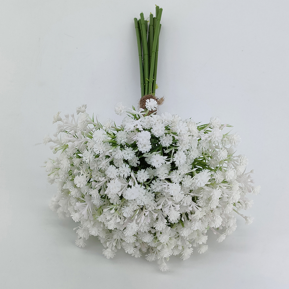 wholesale artificial flower bridal bouquets, real touch gypso flower bundles, artificial faux wedding flowers-Sunyfar Artificial Flowers,China Factory,Supplier,Manufacturer,Wholesaler