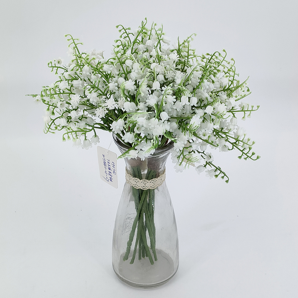 ຂາຍຍົກ 31cm ດອກໄມ້ເຈົ້າສາວປອມ, lily ຂອງຮ່ອມພູ, bouquets ລົມຫາຍໃຈເດັກນ້ອຍ gypsophila, ການຈັດດອກໄມ້ wedding ປອມຈາກປະເທດຈີນ - Sunyfar ດອກໄມ້ທຽມ, ໂຮງງານຜະລິດປະເທດຈີນ, ຜູ້ສະຫນອງ, ຜູ້ຜະລິດ, ຂາຍສົ່ງ