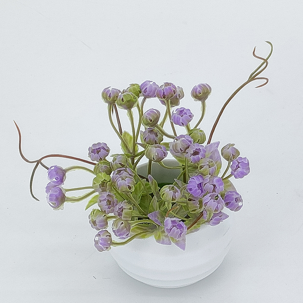 engros 9 cm kunstige planter med hvit potte, stueplanter med babyens pust, kunstige potteplanter for dekorasjon av hjemmet-Sunyfar kunstige blomster, Kina fabrikk, leverandør, produsent, grossist