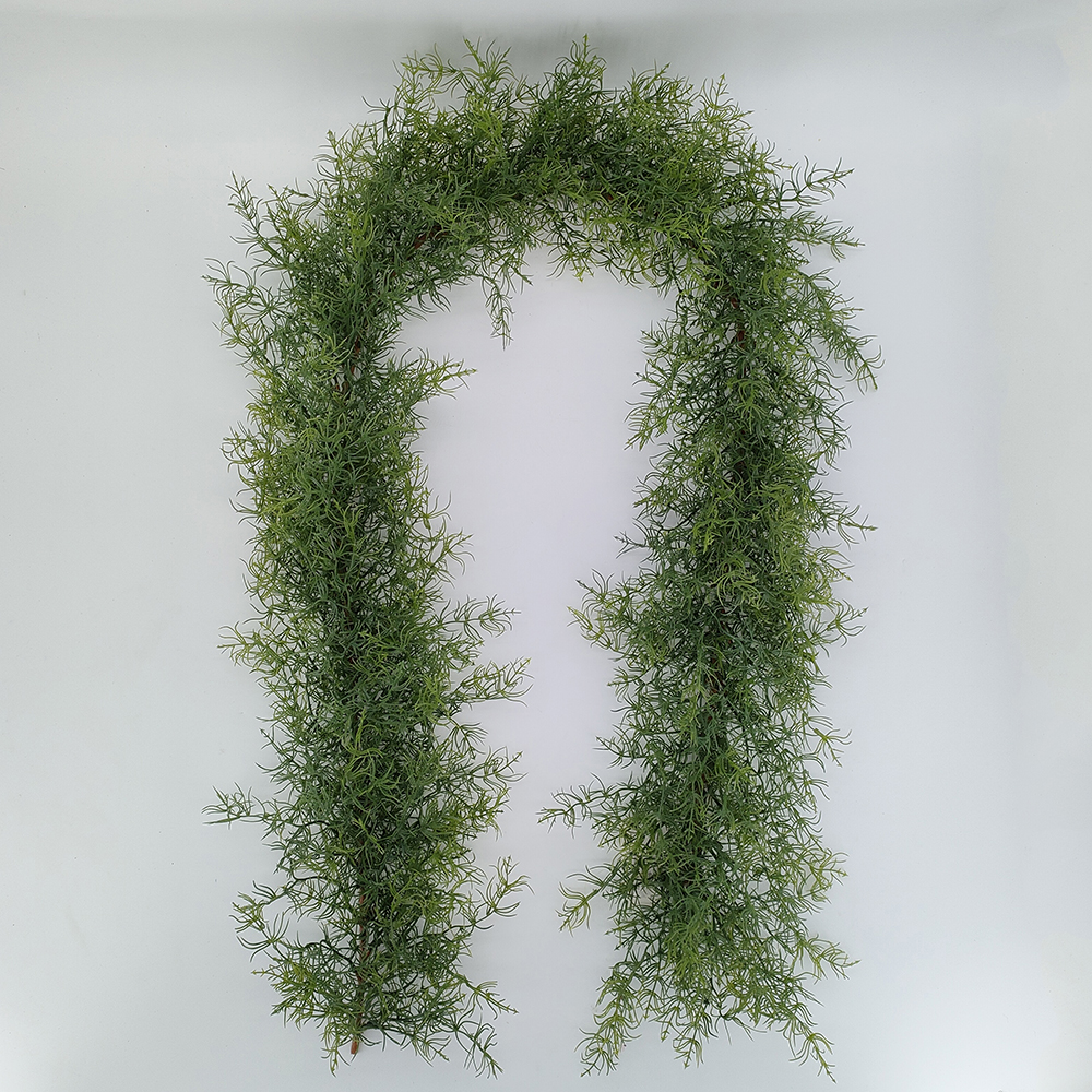 wholesale 138cm artificial hanging vines, China manufacturer supply Christmas garland decoration, fake artificial swag door-Sunyfar Artificial Flowers,China Factory,Supplier,Manufacturer,Wholesaler