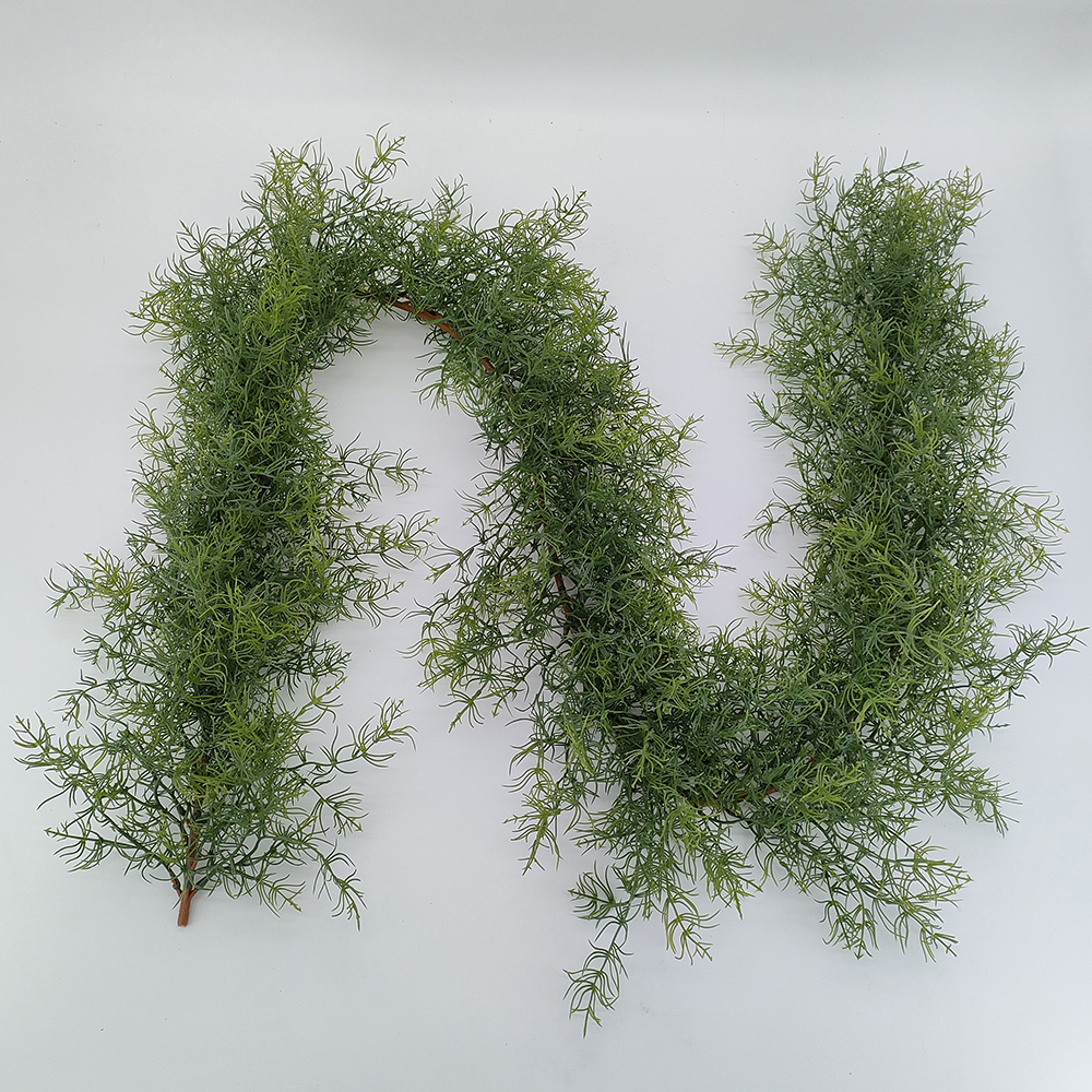 wholesale 138cm artificial hanging vines, China manufacturer supply Christmas garland decoration, fake artificial swag door-Sunyfar Artificial Flowers,China Factory,Supplier,Manufacturer,Wholesaler