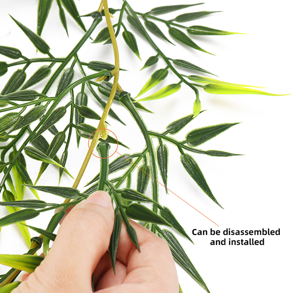 China supply plastic swag house plants for wall decoration, hanging artificial garland bamboo leaves-Sunyfar Artificial Flowers,China Factory,Supplier,Manufacturer,Wholesaler