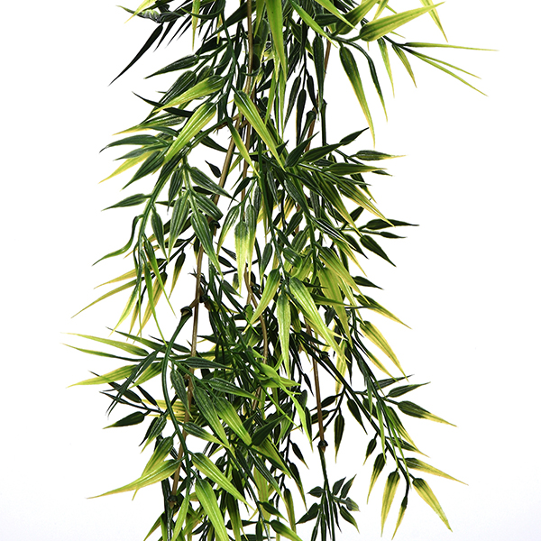 Kitajska dobava plastičnih sobnih rastlin za stensko dekoracijo, viseče umetne girlande iz bambusovih listov-Sunyfar Artificial Flowers, Kitajska tovarna, dobavitelj, proizvajalec, veletrgovec