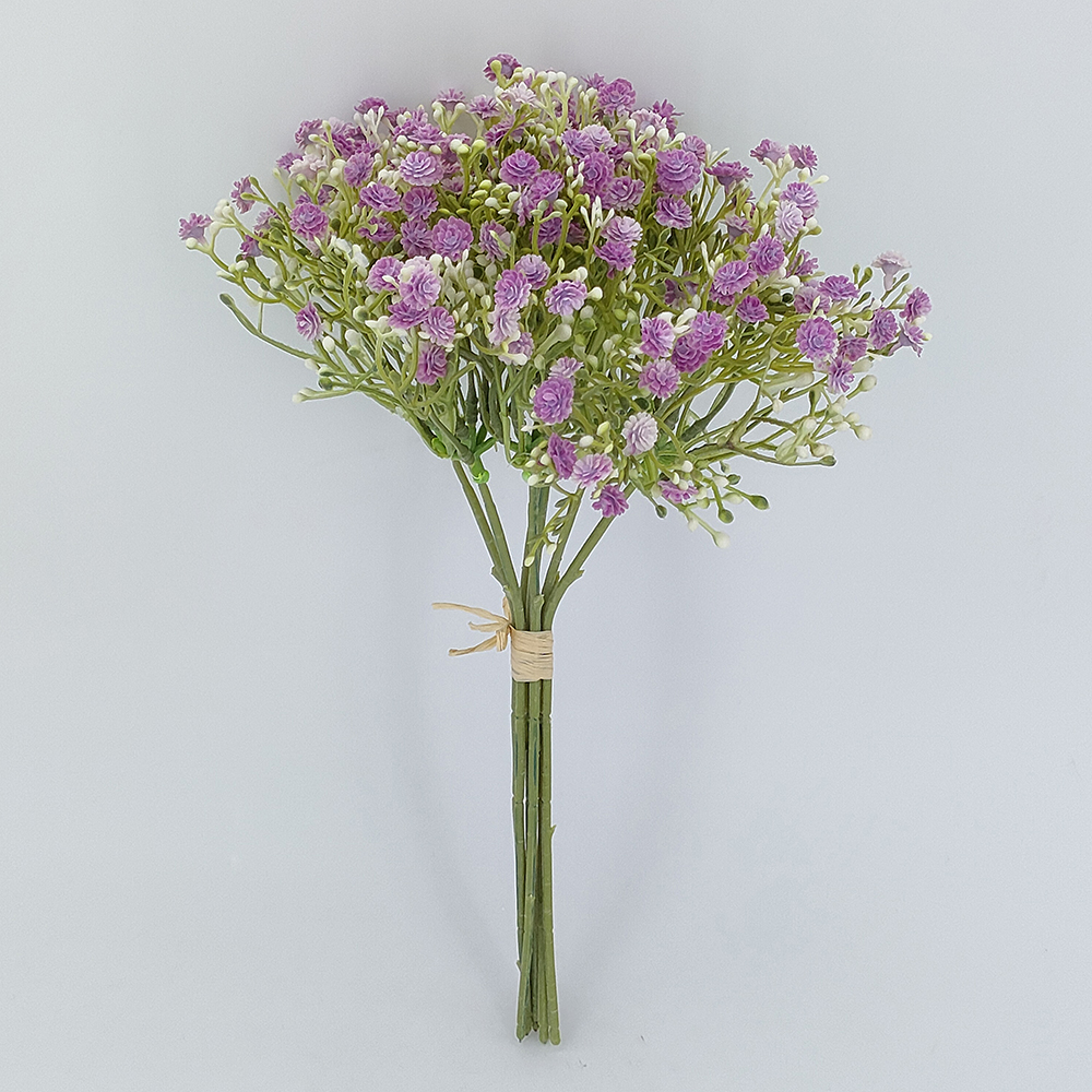 Grosir buket bunga gypsophila buatan, bundel bunga napas bayi putih, rangkaian bunga palsu, perlengkapan pernikahan-Sunyfar Bunga Buatan, Pabrik China, Supplier, Produsen, Grosir