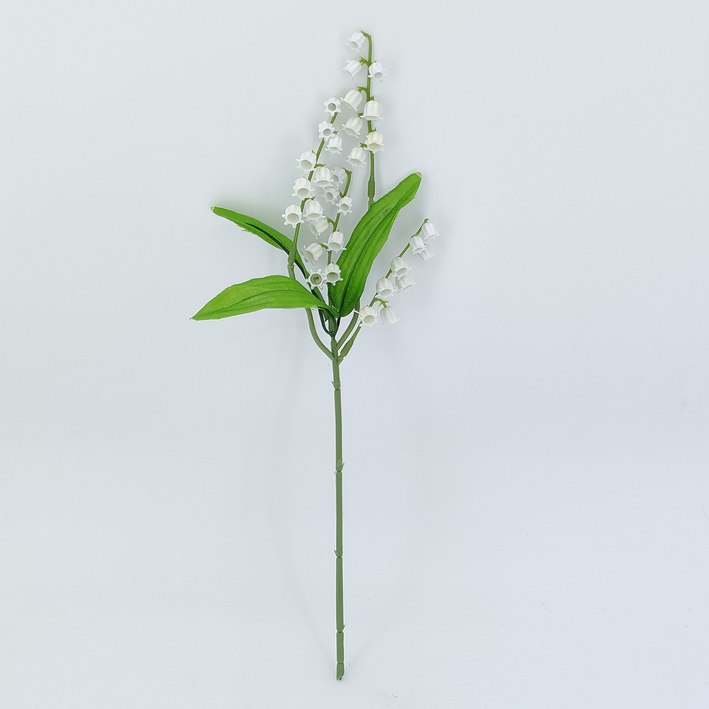 Venda por xunto de lirio do val artificial de 35 cm, ramo de voda de orquídeas de campás de flores falsas, flor de maio para a festa de voda do xardín, prezo de fábrica en China-Flores artificiais de Sunyfar, fábrica de China, provedor, fabricante, maiorista