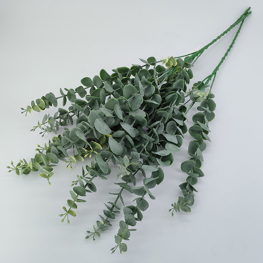 China factory wholesale faux eucalyptus stems, artificial eucalyptus leaves, fake greenery branches for wedding centerpiece bouquet flower arrangement-Sunyfar Artificial Flowers,China Factory,Supplier,Manufacturer,Wholesaler