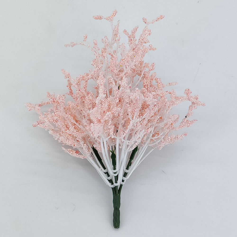 סיטונאי 7 סניפים שיח פרחי מילוי מלאכותי לאגרטל ועציץ, צמחים מזויפים קטנים לקישוט משרדי בית שולחן-פרחים מלאכותיים סוניפר, מפעל סין, ספק, יצרן, סיטונאי
