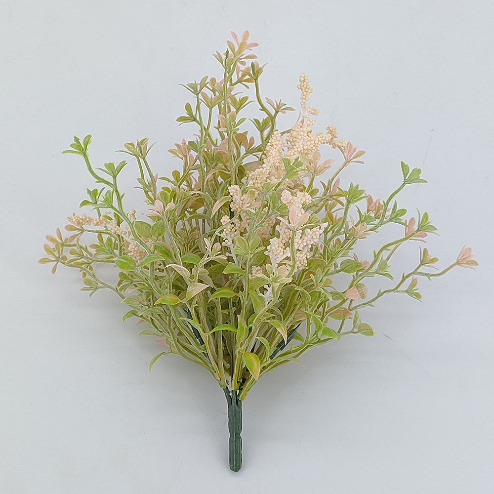 Veleprodaja 7 grana umjetnog cvijeća za saksiju, mali buket umjetnog cvijeća za dekoraciju ureda, zatvorena i vanjska umjetna biljka u saksiji u vazi-Sunyfar umjetno cvijeće, tvornica u Kini, dobavljač, proizvođač, veletrgovac