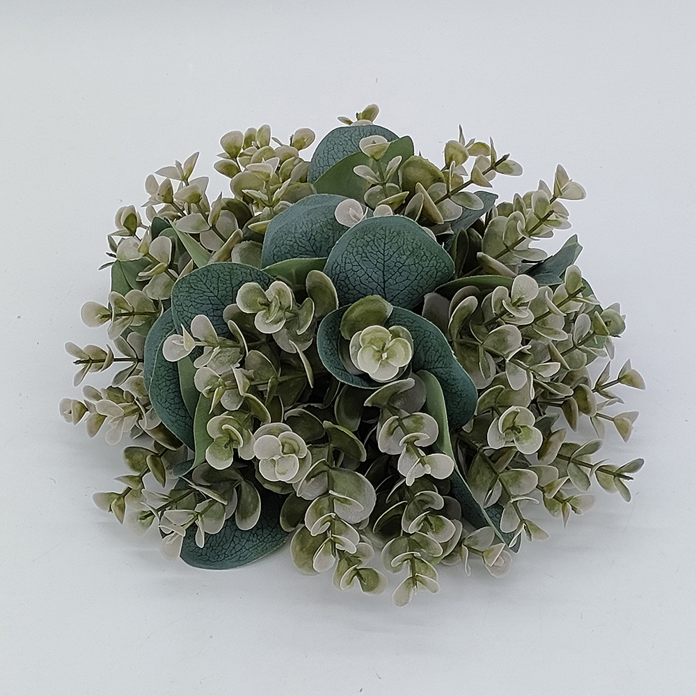 Wholesale Christmas eucalytpus hops half sphere with green leaves, Christmas greenery half sphere, faux eucalyptus half topiary ball half orb, fake floral greenery for trays, baskets, pots decoration, greenery table centerpiece -Sunyfar Artificial Flowers,China Factory,Supplier,Manufacturer,Wholesaler
