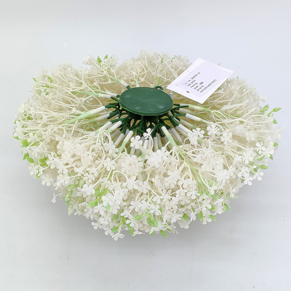 Whole artificial artificial baby's breath half sphere, Christmas artificial gypso half sphere, faux flower half topiary ball, fake flower flower half orb, for trays, baskete, mokhabiso oa lipitsa, Christmas centerpiece flower-Sunyfar Artificial Flowers, China Factory, Supplier, Manufacturer,Who