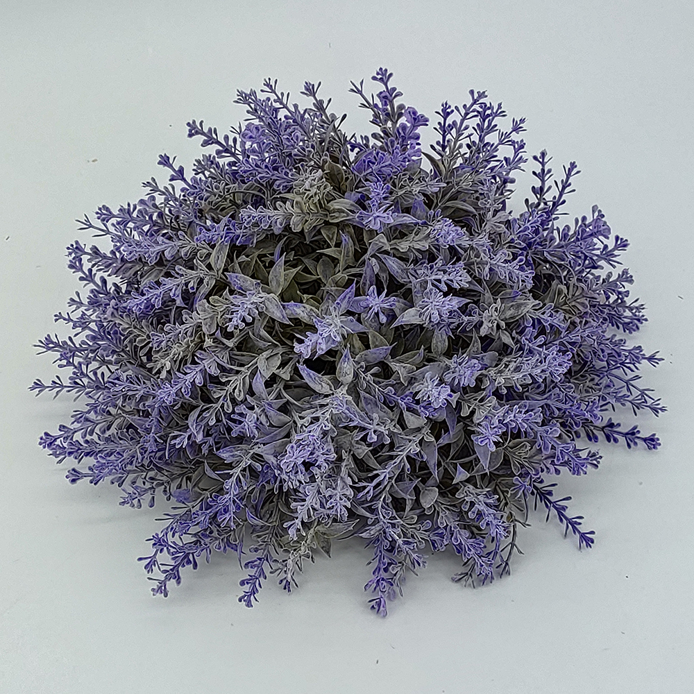 Kina wholesale artificial lavender half sphere, Christmas artificial flower half sphere, faux lavender half topiary ball, fake floral flowers half orb, for trays, hīnaʻi, ipu hoʻonani, Christmas table centerpiece pua-Sunyfar Artificial Flowers, China Factory, Supplier, Manufacturer, Wholesaler