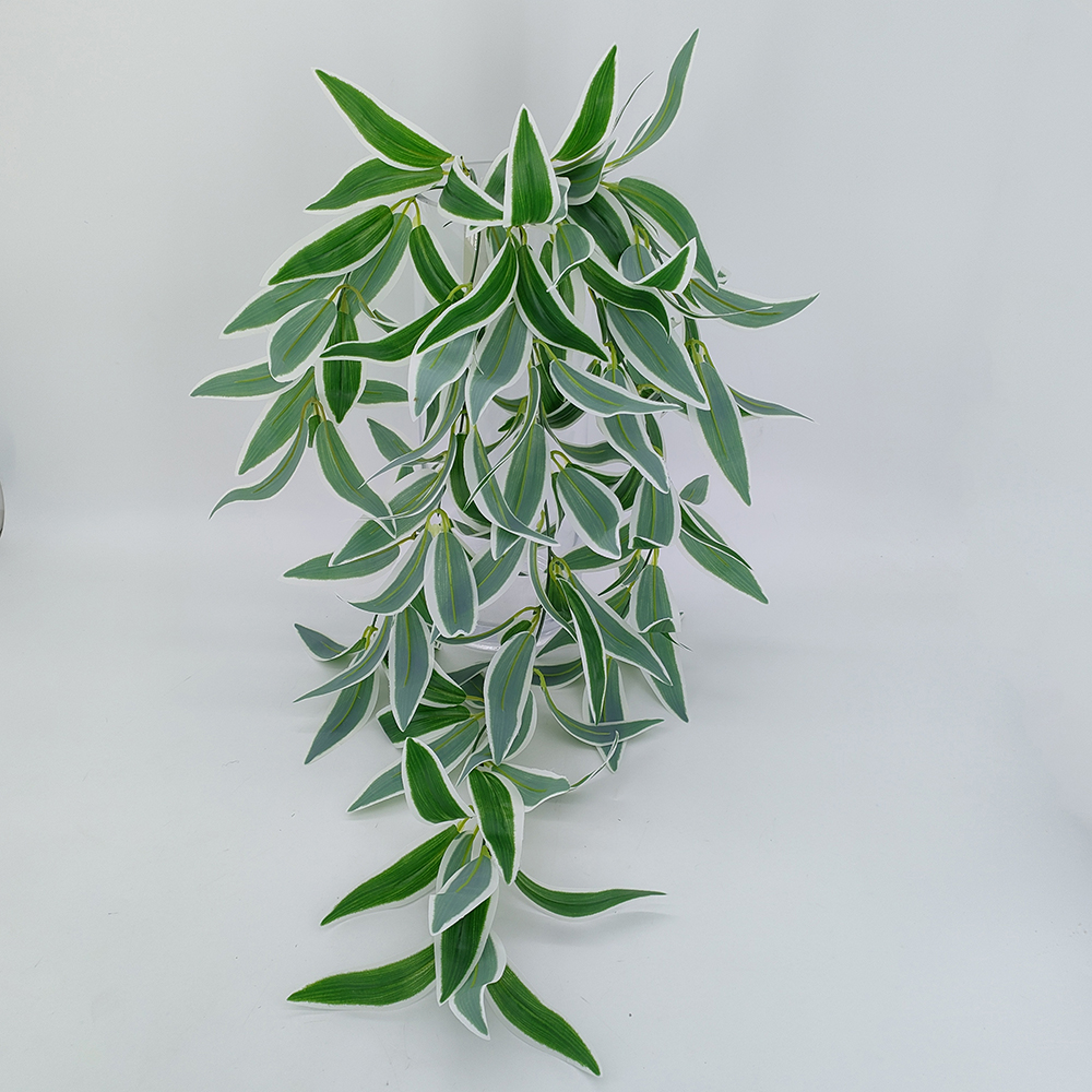 Wholesale artificial hanging plants,  fake hanging vines with real touch bamboo leaves,  faux laurel leaves vines for wall floral arrangements-Sunyfar Artificial Flowers,China Factory,Supplier,Manufacturer,Wholesaler