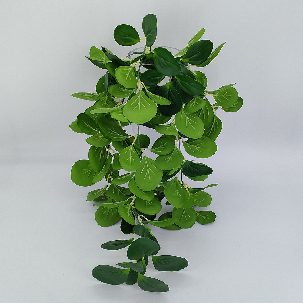 Wholesale artificial hanging plants, fake hanging vines with real touch leaves, faux begonia leaf plant for wallhome room garden wedding  floral arrangements-Sunyfar Artificial Flowers,China Factory,Supplier,Manufacturer,Wholesaler