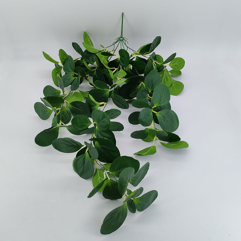 Wholesale artificial hanging plants, fake hanging vines with real touch leaves, faux begonia leaf plant for wallhome room garden wedding  floral arrangements-Sunyfar Artificial Flowers,China Factory,Supplier,Manufacturer,Wholesaler