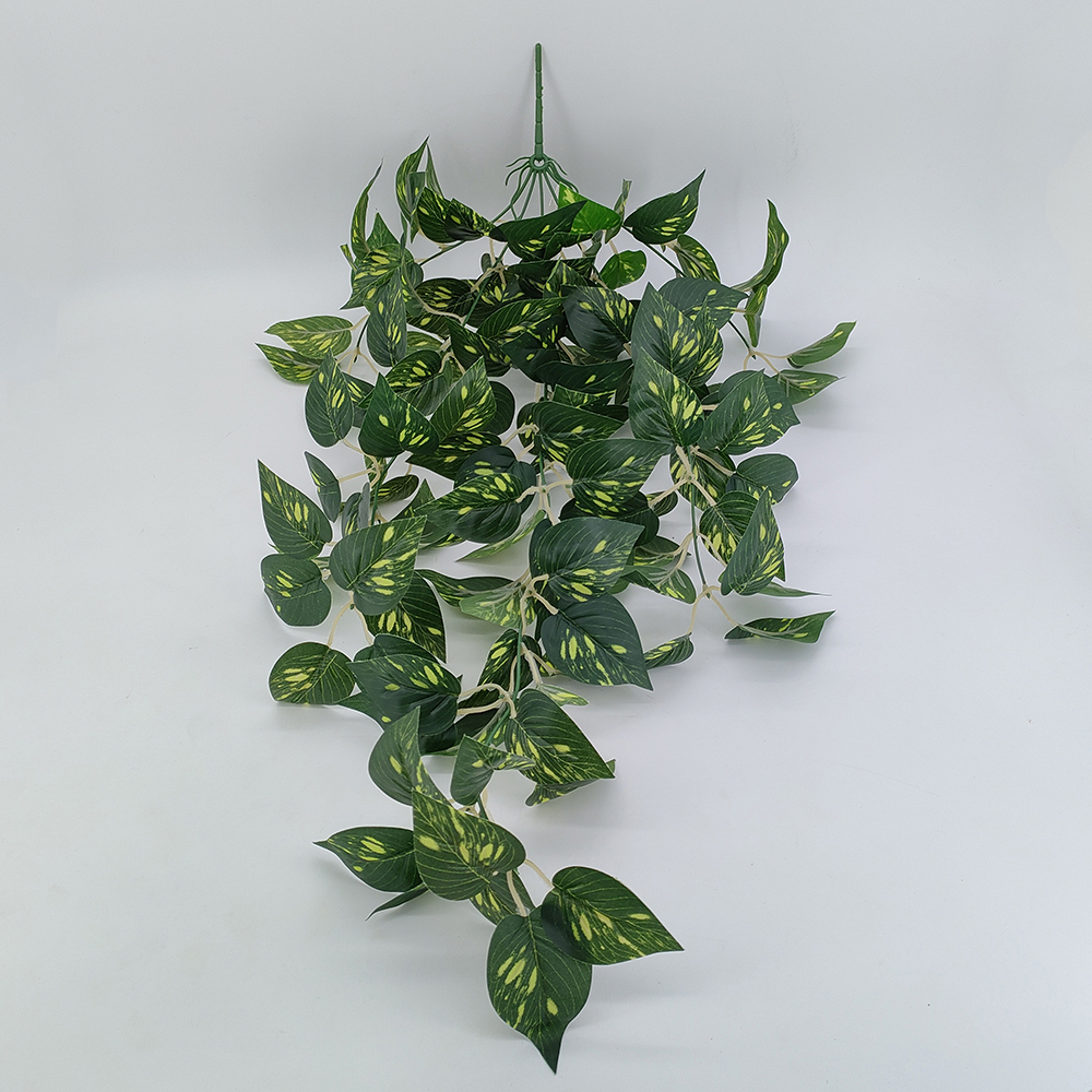 Wholesale artificial hanging green leaves plants, fake hanging vines with real touch leaves, faux ivy leaf plant for wall home room garden wedding floral arrangements-Sunyfar Artificial Flowers,China Factory,Supplier,Manufacturer,Wholesaler