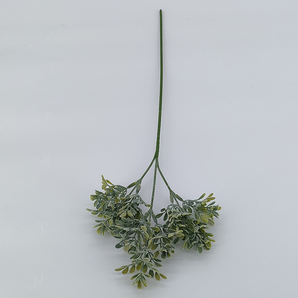 Wholesale artificial boxwood stem in bulk, faux greenery, flocked single stem boxwood, faked greenery stem, China artificial plants factory-Sunyfar Artificial Flowers,China Factory,Supplier,Manufacturer,Wholesaler