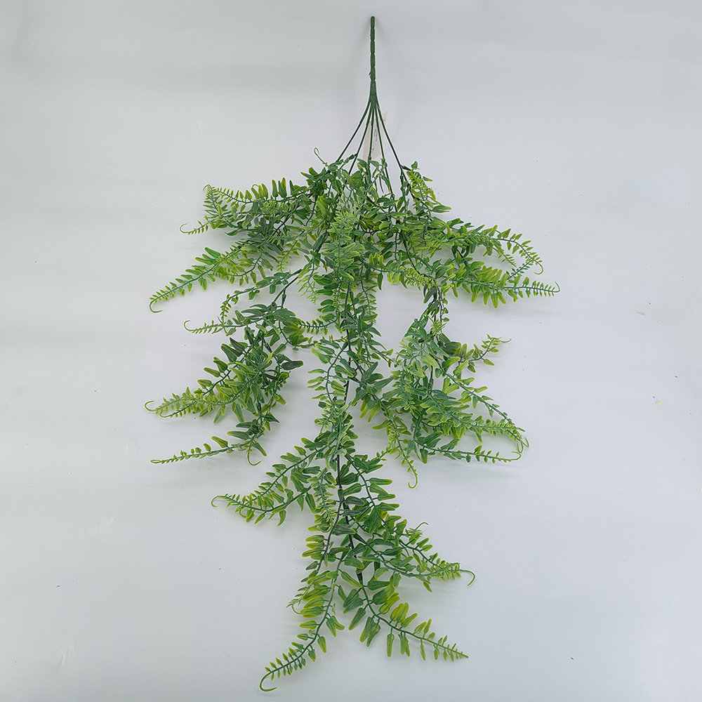 Wholesale artificial hanging vines, ferns plants, fake ivy leaves garland, green fern hanging plants, artificial greenery houseplants for wall home decoration-Sunyfar Artificial Flowers,China Factory,Supplier,Manufacturer,Wholesaler