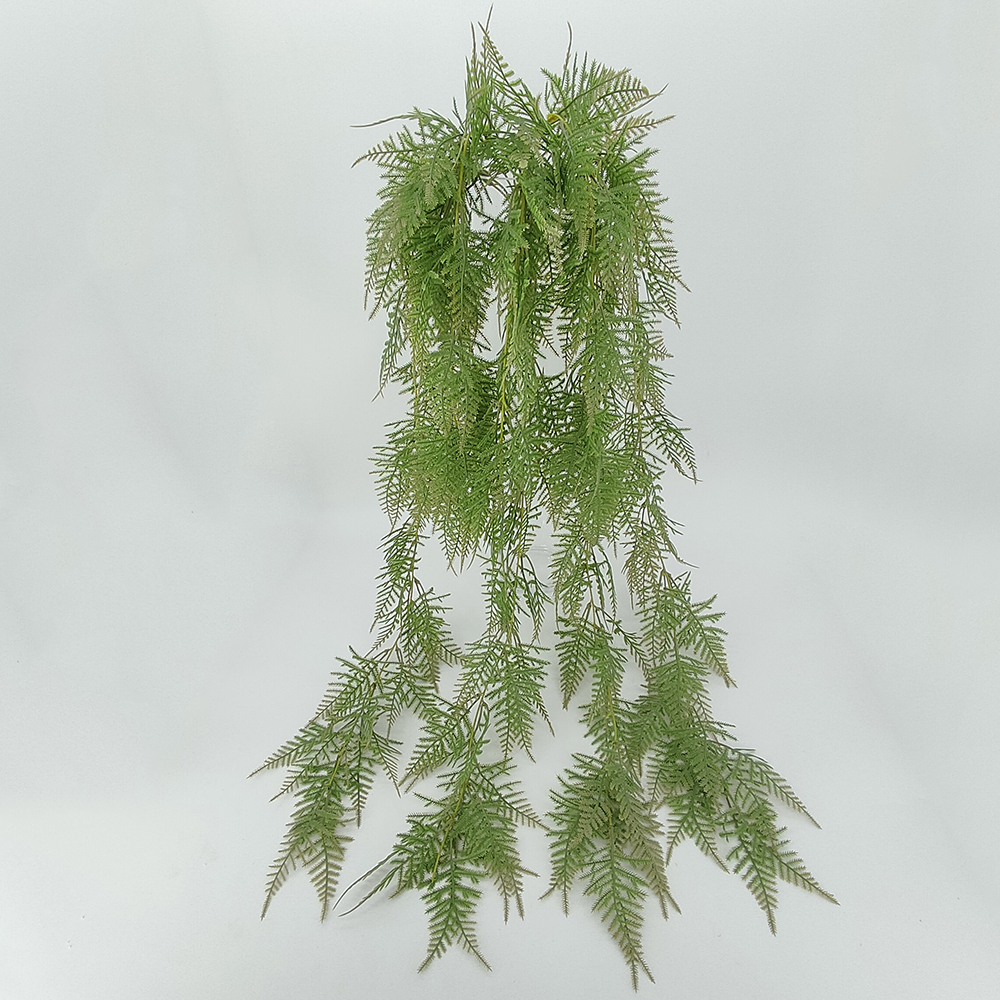Wholesale artificial hanging plangs,  artificial boston fern hanging vines, fake fern greenery,  fake hanging plants with fern leaves for home indoor outdoor decoration-Sunyfar Artificial Flowers,China Factory,Supplier,Manufacturer,Wholesaler