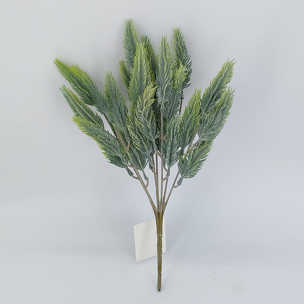 Wholesale Christmas pine bush, flocked artificial pine branches, greenery plants pine needles for Christmas decoration, China green bush supplier-Sunyfar Artificial Flowers,China Factory,Supplier,Manufacturer,Wholesaler