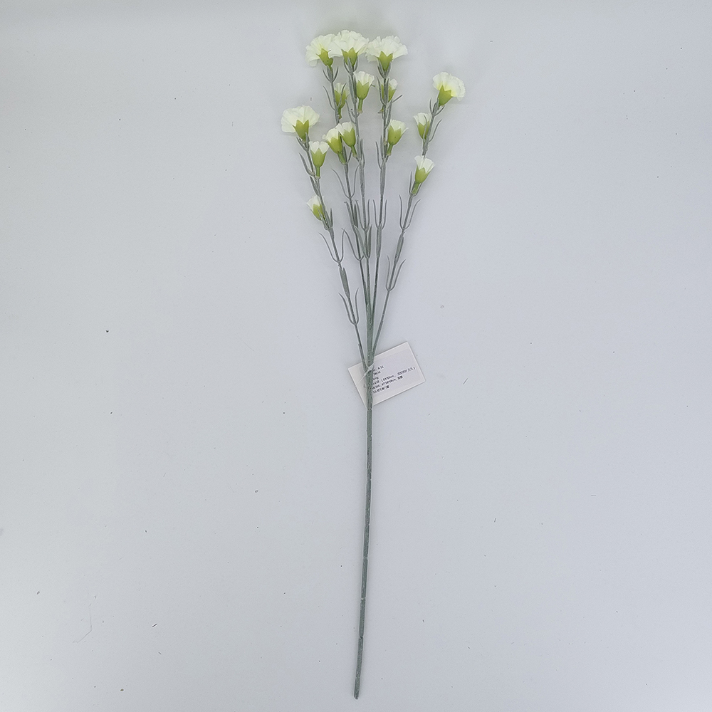 Wholesale artificial carnation flower stems, silk carnation spray with flocked stems, China silk flower factory-Sunyfar Artificial Flowers,China Factory,Supplier,Manufacturer,Wholesaler