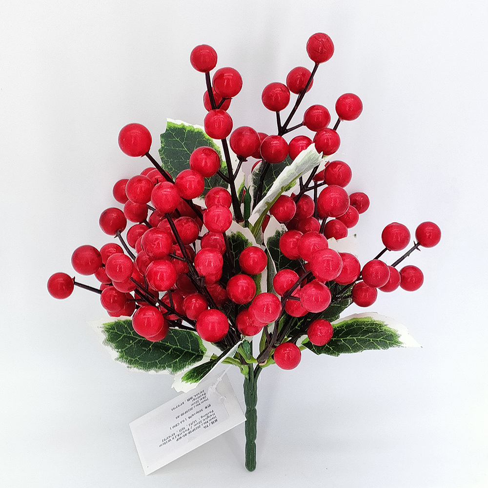Wholesale Christmas red berries, artificial potted plants, Christmas tree decoration, artificial Christmas red berry, Christmas ornaments decoration-Sunyfar Artificial Flowers,China Factory,Supplier,Manufacturer,Wholesaler